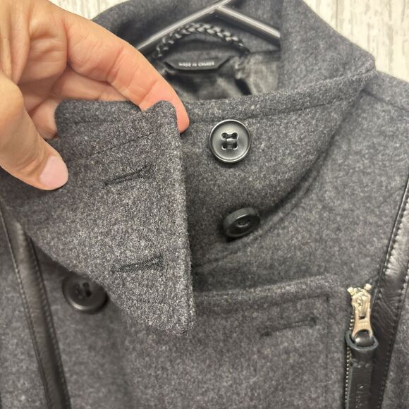 Womens Size XS Mackage Wool Cashmere Coat Charcoal NWT - Picture 3 of 10